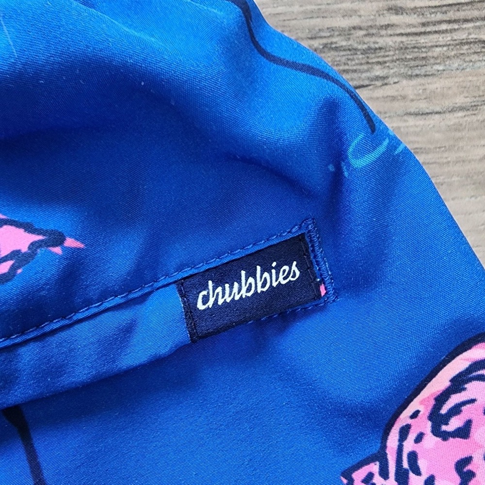Chubbies The Flamingos 6.5" Inseam Swim Trunks Size Medium - Picture 6 of 9